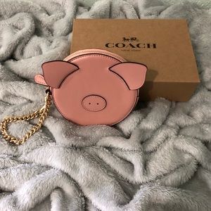 Coach Lunar Year Pig Coin Case